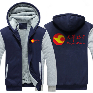 TIANJIN AIRLINES JACKETS FLEECE SWEATSHIRT